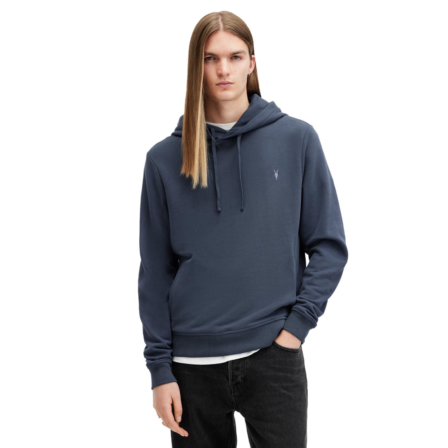 AllSaints Raven Pullover Ramskull Hoodie